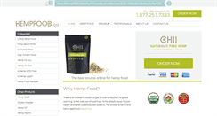 Desktop Screenshot of hempfood.ca